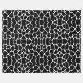Couverture Polaire Giraffe Safari noire (Devant (Horizontal))
