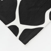 Couverture Polaire Giraffe Safari noire (Coin)