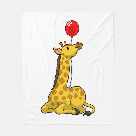 Couverture Polaire Giraffe with Balloon (Devant)