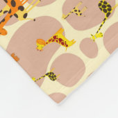 Couverture Polaire Giraffes (Coin)