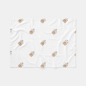 Couverture Polaire Giraffes Bébés mignonnes, animaux de safari (Devant (Horizontal))