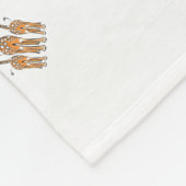 Couverture Polaire Giraffes Bébés mignonnes, animaux de safari (Coin)