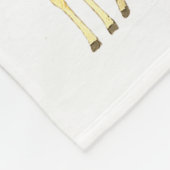 Couverture Polaire Giraffes Forming Christmas Tree Lights Star Safari (Coin)