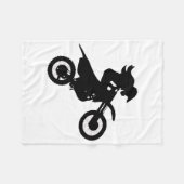 Couverture Polaire Girl Dirt Bike (Devant (Horizontal))