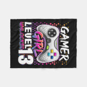 Couverture Polaire Girl Level 13 Déverrouillé Jeu vidéo 13e anniversa (Devant (Horizontal))