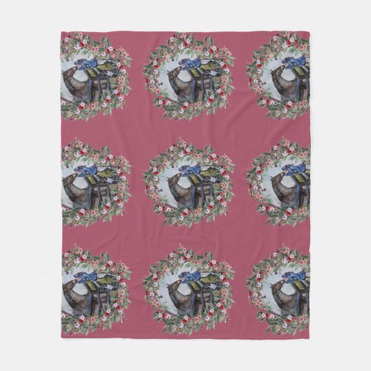 Couverture Polaire girl with jamie flowersWrapping Paper (Devant)