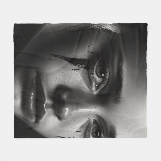 Couverture Polaire Girl with tears (Devant (Horizontal))