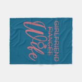 Couverture Polaire Girlfriend Fiancée Wife, Married Engagement Weddin (Devant (Horizontal))