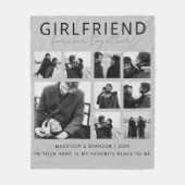 Couverture Polaire Girlfriend Together Forever Photo Collage (Devant)