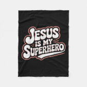Couverture Polaire Girls Jesus Is My Superhero Christian Toddler Sist (Devant)