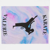 Couverture Polaire Girls Karate Pastel Swirl (Devant (Horizontal))