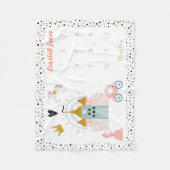 Couverture Polaire Girls Magical Princess Castle Monthly Milestone (Devant)