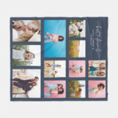 Couverture Polaire Girly besties mult photo meilleur ami marine moder (Devant (Horizontal))