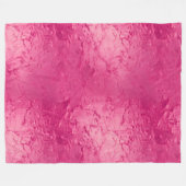 Couverture Polaire Girly Glam Chic Anniversaire Rose (Devant (Horizontal))