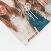 Couverture Polaire Girly violet 20 photo meilleur ami moderne simple (Coin)