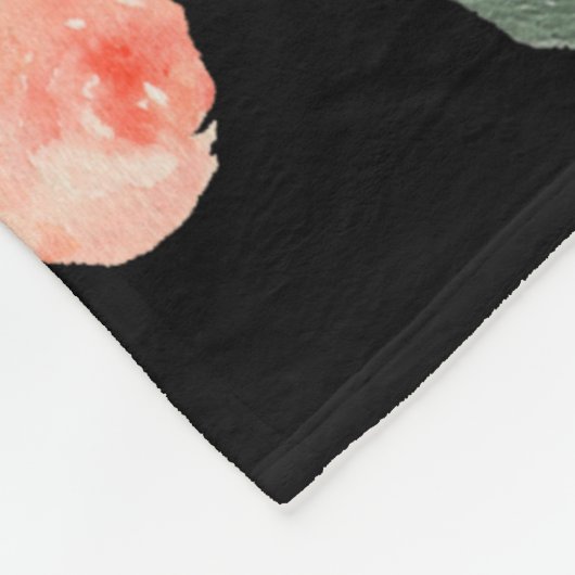 Couverture Polaire Gisements de fleur couvrants d'aquarelle (Coin)