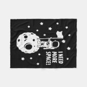 Couverture Polaire Give Me More Space Funny Astronaut Moon Star Humor (Devant (Horizontal))