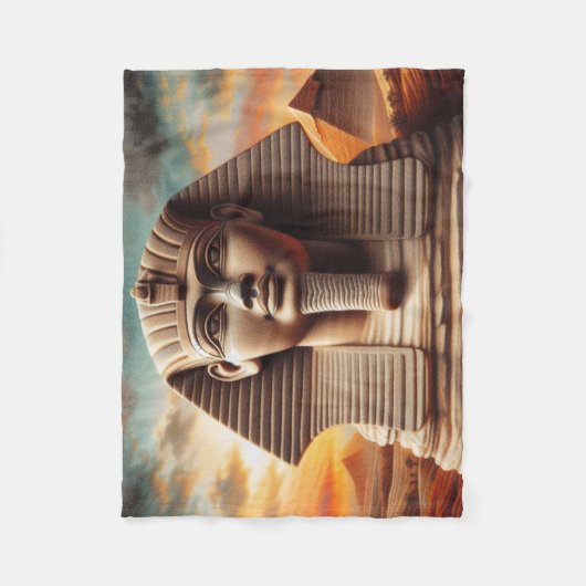 Couverture Polaire Giza Sphinx Head avec Pyramides Egypte Travel (Devant)