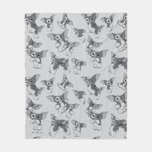 Couverture Polaire Gizmo | Black & White Pattern (Devant)