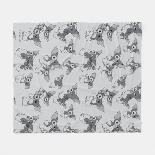 Couverture Polaire Gizmo | Black & White Pattern (Devant (Horizontal))