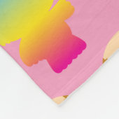 Couverture Polaire Gizmo | Motif arc-en-ciel (Coin)