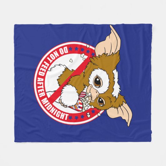 Couverture Polaire Gizmo | Ne Pas Se Nourrir Après Minuit (Devant (Horizontal))