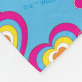 Couverture Polaire Gizmo | Pink Peace & Love Motif (Coin)