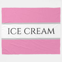 GLACE CREAM Amusant Stylish Rose White Racing Stri