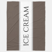 Couverture Polaire GLACE CRÈME Chocolat Brown Vanille Blancs (Devant)