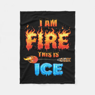 Couverture Polaire Glace Drôle C'Est Un Costume De Feu Halloween Fami