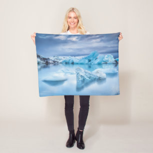 Couverture Polaire Glace et neige Lagune Jokulsarlon, Islande