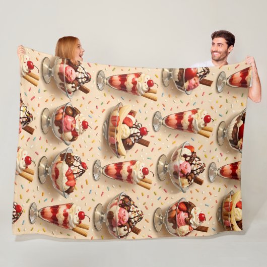 Couverture Polaire Glace premium sundae (En situation)
