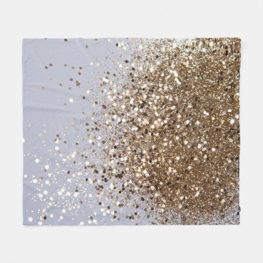 Couverture Polaire Glam étincelant Glam Gold Parties scintillant Glam (Devant (Horizontal))
