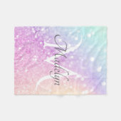Couverture Polaire Glam Iridescente Parties scintillant colorée perso (Devant (Horizontal))