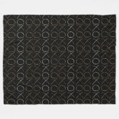 Couverture Polaire Glam or sur XOXO noir (Devant (Horizontal))