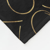 Couverture Polaire Glam or sur XOXO noir (Coin)