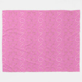 Couverture Polaire Glam XOXO Or Rose (Devant (Horizontal))