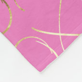 Couverture Polaire Glam XOXO Or Rose (Coin)