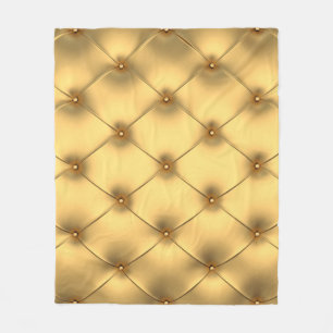 Couverture Polaire Glamour D'Or : Décor Luxueux.