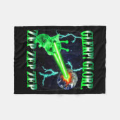 Couverture Polaire Glerp Glorp Funny Alien Cat Meme Gnarp Cat Silly A (Devant (Horizontal))