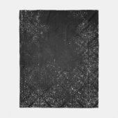 Couverture Polaire Glimmery Onyx Grunge | Tambour noir argenté (Devant)