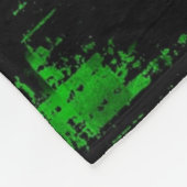 COUVERTURE POLAIRE GLITCH EN VERT (Coin)