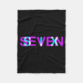 Couverture Polaire Glitch Optical Illusion Six Seven 6 7 Meme Gen Alp (Devant)