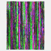 Couverture Polaire Glitch tech abstract pattern (Devant)