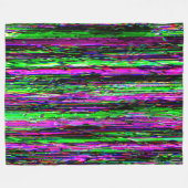 Couverture Polaire Glitch tech abstract pattern (Devant (Horizontal))