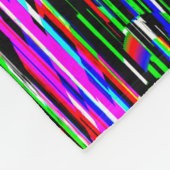 Couverture Polaire Glitch tech abstract pattern (Coin)
