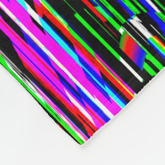 Couverture Polaire Glitch tech abstract pattern (Coin)