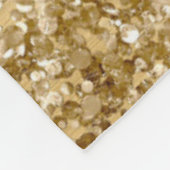 Couverture Polaire Glitterie or huile Fancy Monogramme (Coin)