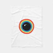 Couverture Polaire Globe oculaire arc-en-ciel cool (Devant)