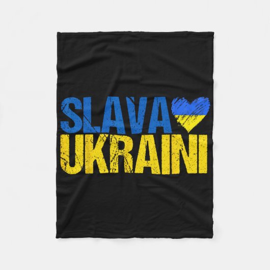 Couverture Polaire Gloire à l'Ukraine (Devant)